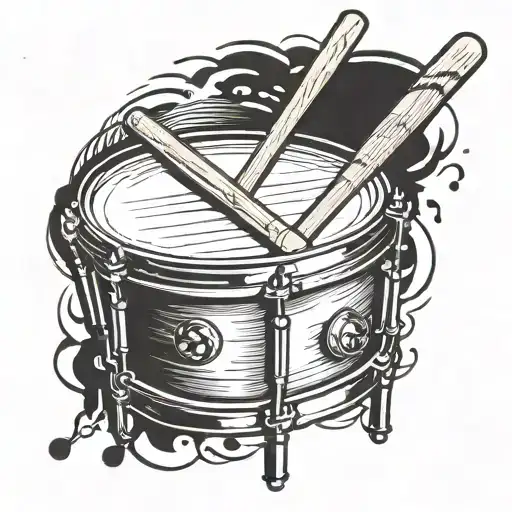 A Snare Drum Being Hit With Baseball Bat