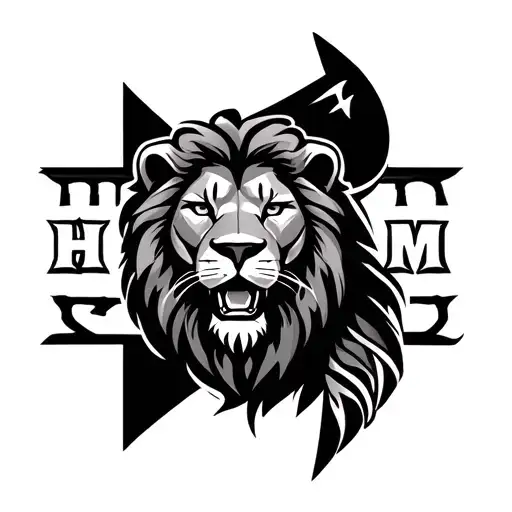 Lion With A Influence From Bosnia And Text Mihm