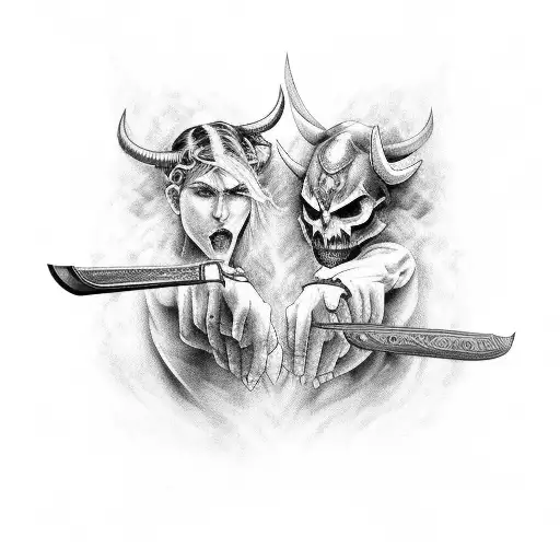 An Epic Duel Between A Powerful Devil And An Angelic Warrior