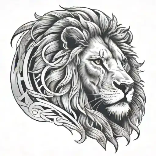 Lion Head Looking Out Surroundedby Roman Numerals