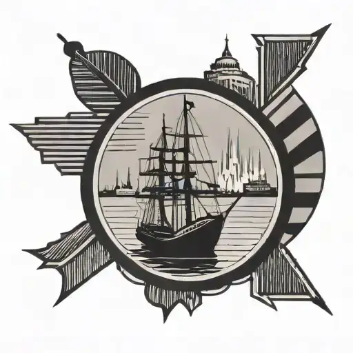 Hamburg Symbol Lines Only Minimal