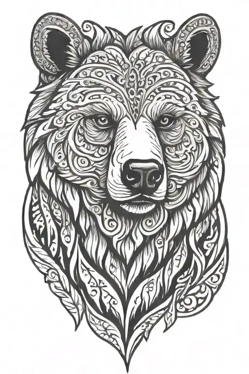 Nordic Bear Head