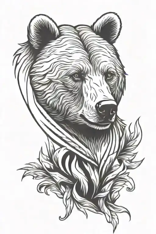 Graphic Bear Head