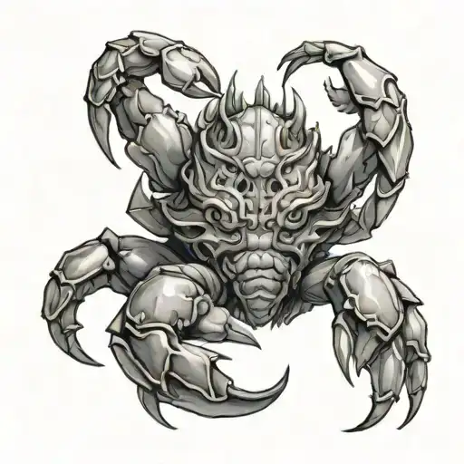 Gaint Crab Inserting Claw Into An Attractive Female Demon's Crotch Showing Her Actual Cooch