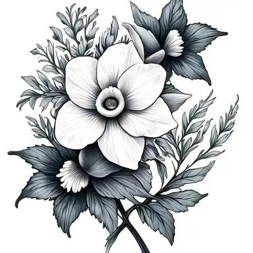 Violets Daffodil Flowers Pisces Fish Swimming