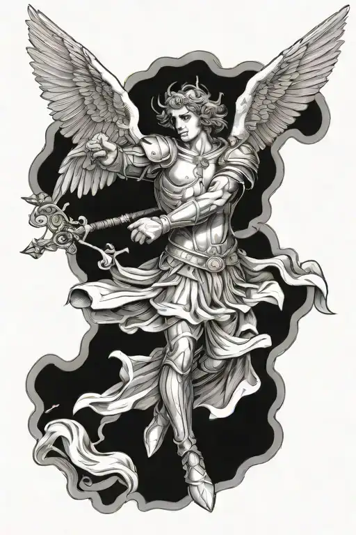 Catholic Saint Michael The Archangel Michael Fighting