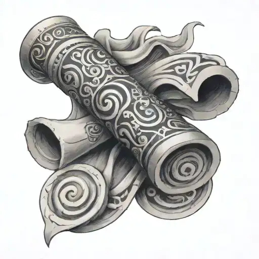 Ancient Scroll Unraveling To Reveal Hidden Wisdom