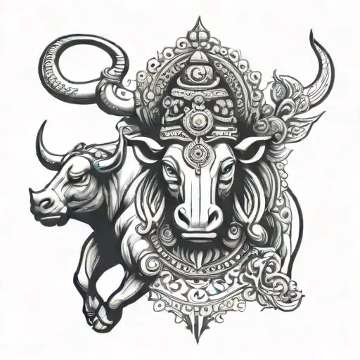 Lord Shiv Ji Nandi Bull Infront