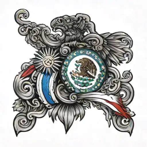 Mixed Filipino And Mexican Flag