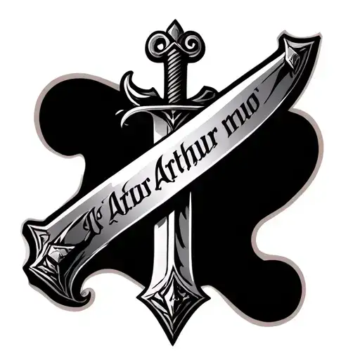 First Name Arthur On A Sword