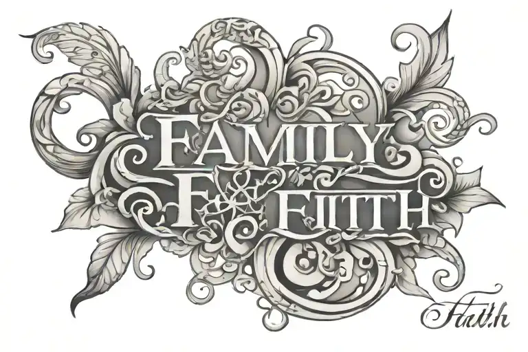 Family And Faith Written