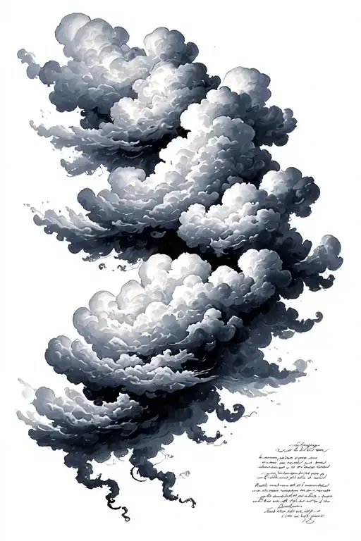 Cloud Bakground Writing Poetry