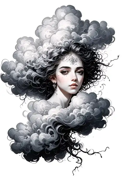 Cloud Bakground Writing Poetry Creating A Mysterious