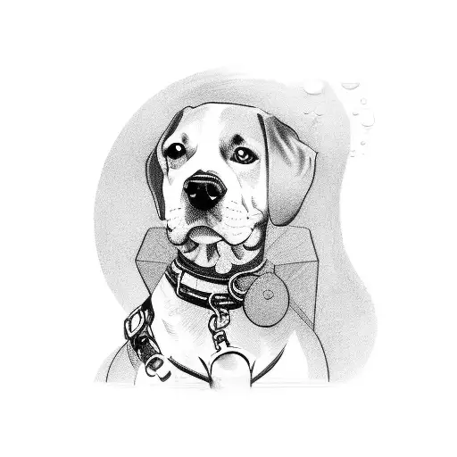 A Dog Protecting A Girl