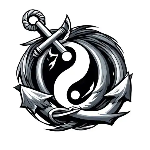 Yin Yan And Anchor