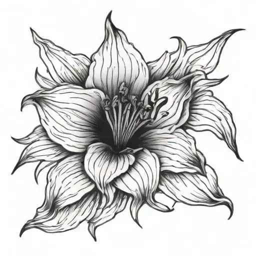 Raven Amaryllis Flower