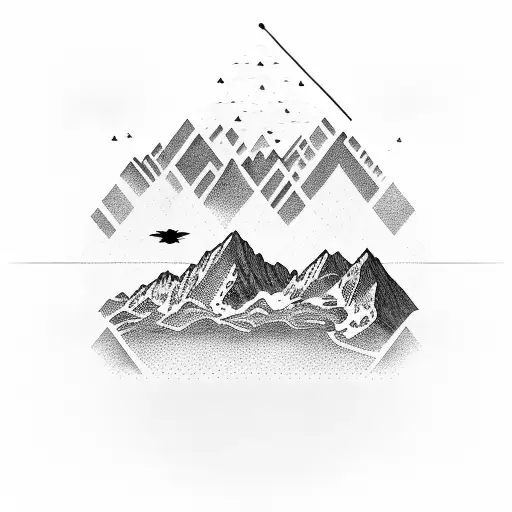 Mountain & Universe Escene