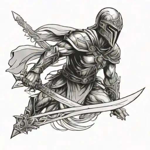 A Warrior With A Sword