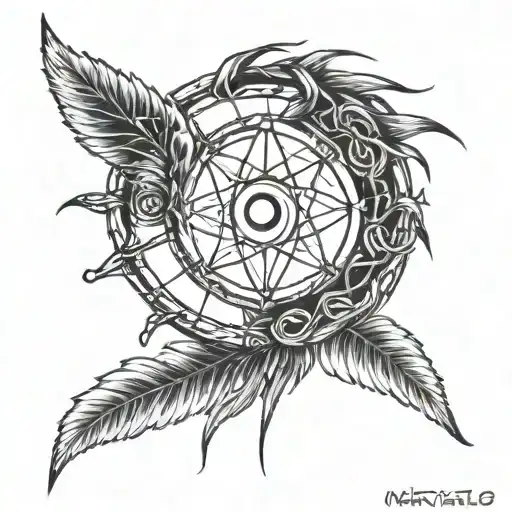 Garra Symbol From Narutoinside A Dreamcatcher