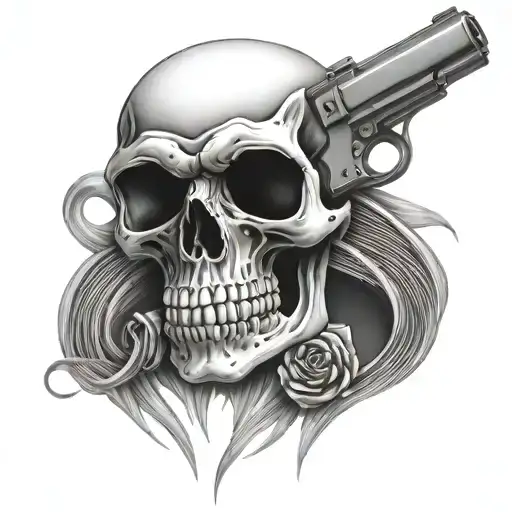 Skull And Gun