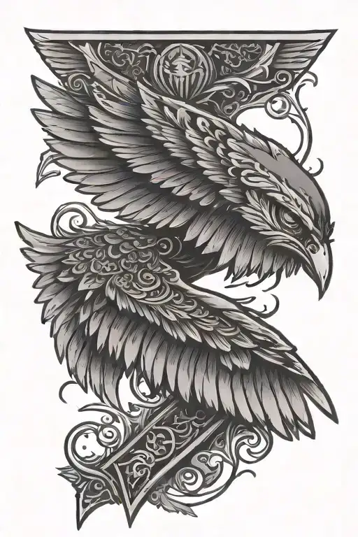 Arrow Wings Spread Wide