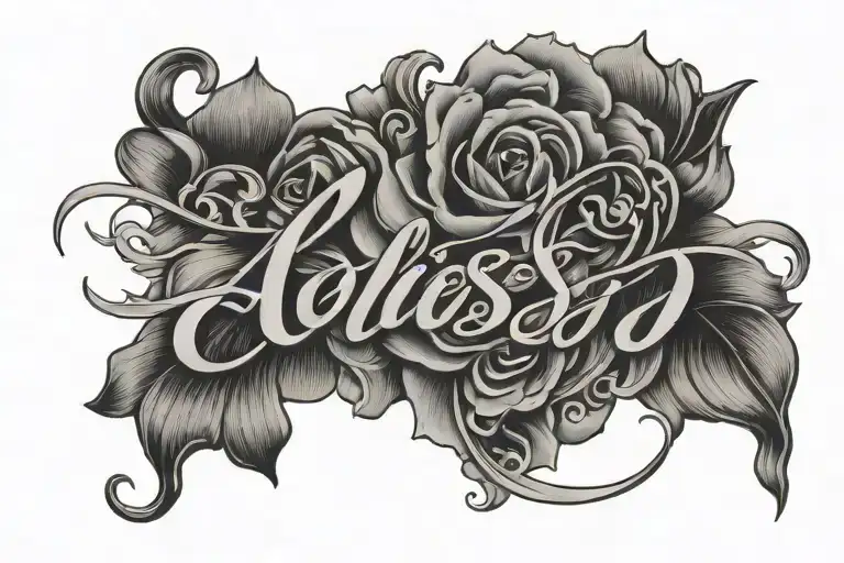 The Word 'Alisa' In Simple Cursive