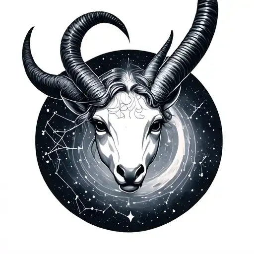 Capricorn Constellation With Virgo Constellation