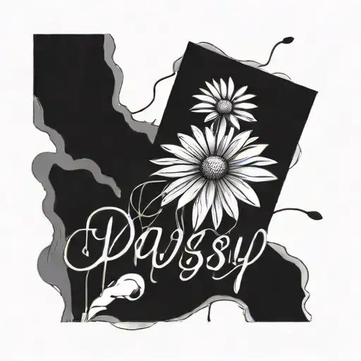 Daisy W Name Intertwined