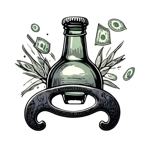 Money Bottle Opener Shape