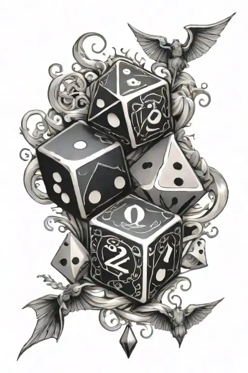 Dnd Dice Surrounded