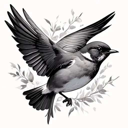 Robin Flying & Swallow Flying