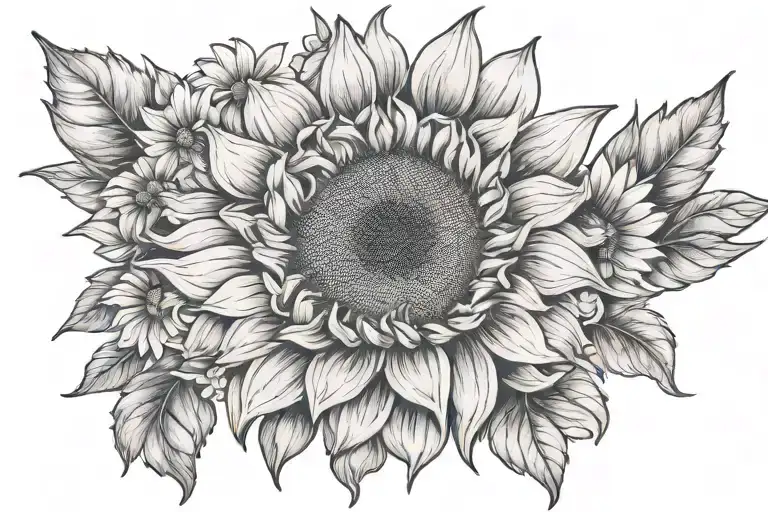 Sunflower And Daisy