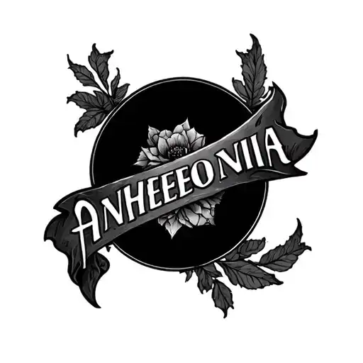 Anhedonia The Word Tatted Symbolizing The Death Of Me