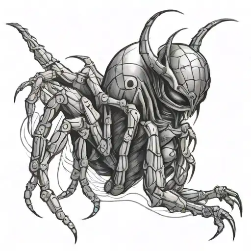 A Coquette Killing A Spider In His Claws