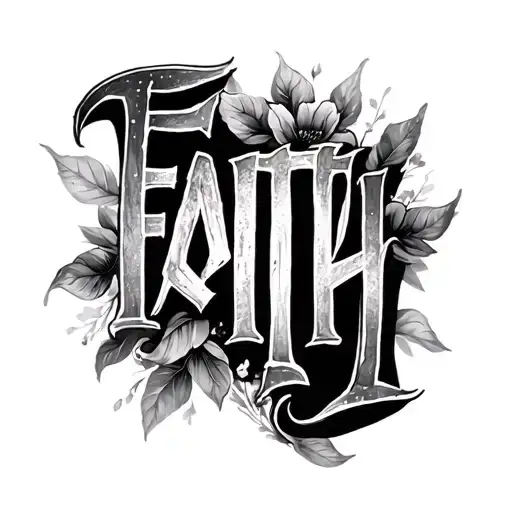 Faith Written Verticaly