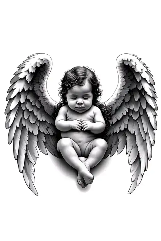 Angel Wings With Baby Feet