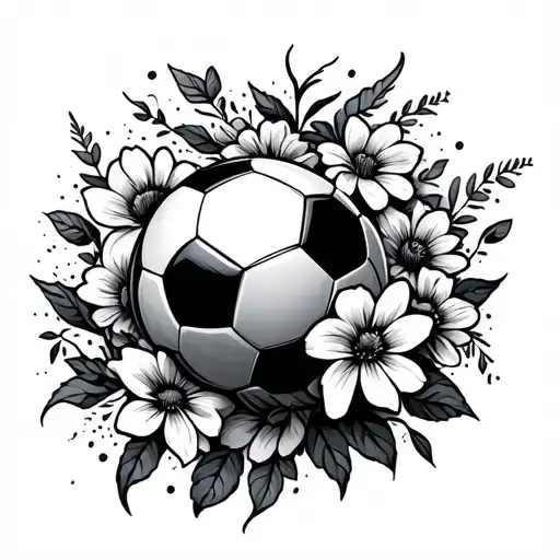 Soccer With Flowers