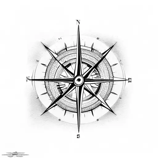 Compass And An Hourglass