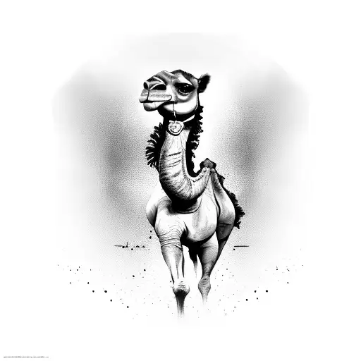 Camel With The Soccer World Cup