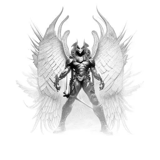 Male Dark Guardian Angel