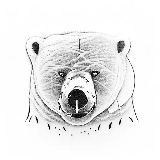 A Snowboarding Security Guard With A Polar Bear Companion