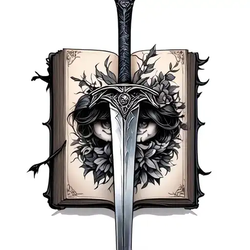 Fantasy Book With Sword But Make It Girly
