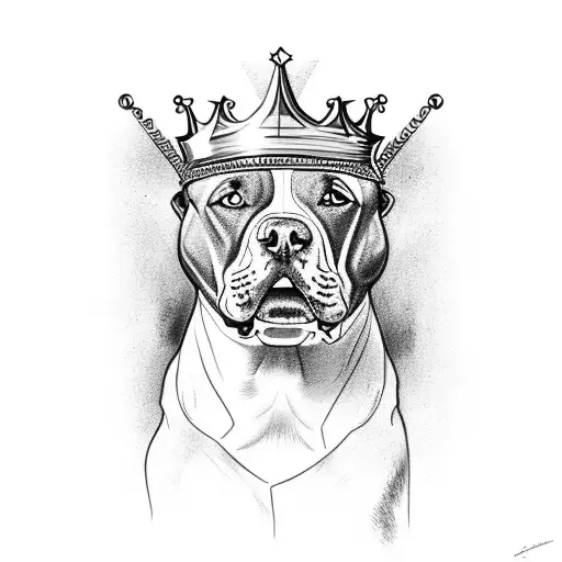 Pitbull Mix With A Crown