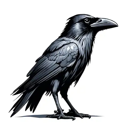 Raven Standing