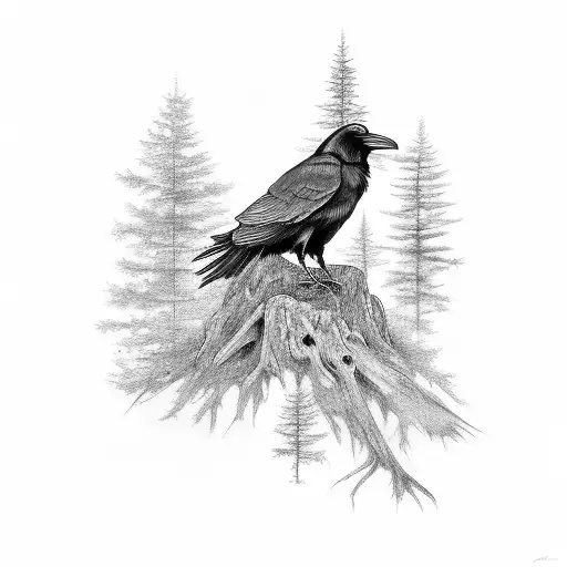 Raven Pine Tree