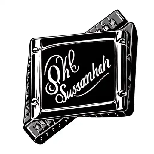 Harmonica With The Word Oh Susannah On It