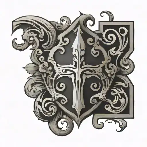 Western Design With Letter W