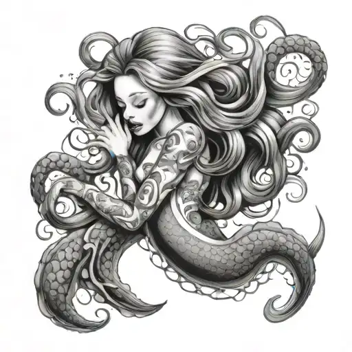 Mermaid And Octopus