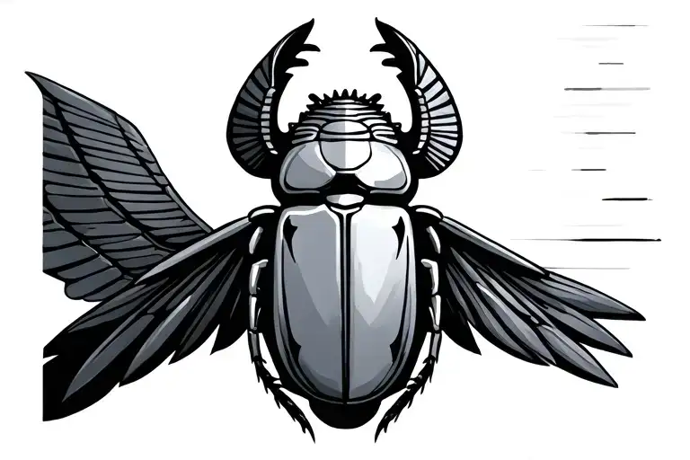 Egyptian Scarab In The Neck