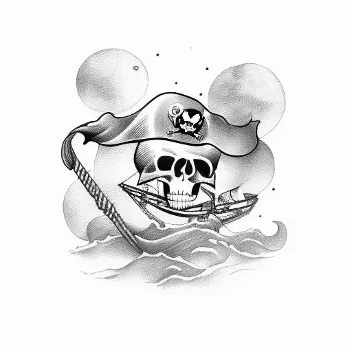 Pirate Floating In Space